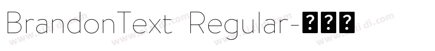 BrandonText  Regular字体转换